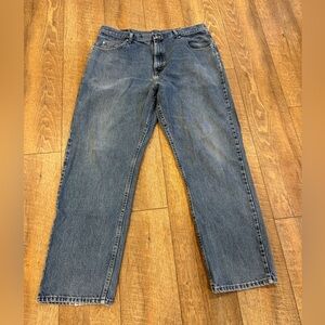 Wrangler Men’s Blue Denim Jeans Size 38 x 32 Relaxed Fit